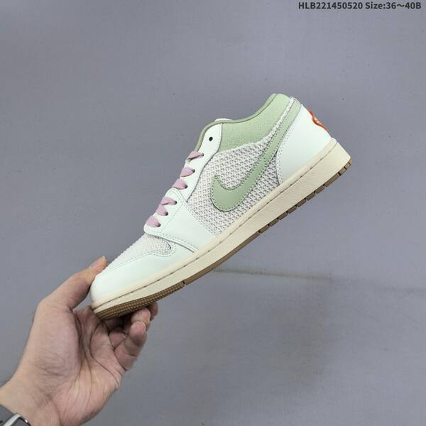 Jordan Air Jordan 1 Low Sail/Light Green/Pink/Orange EU 36-40 casual