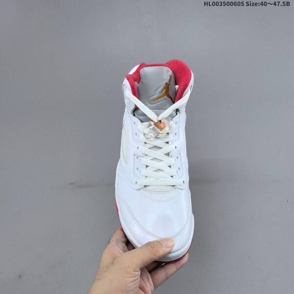 Jordan Air Jordan 5 Retro white/red/orange 40~47.5 basketball