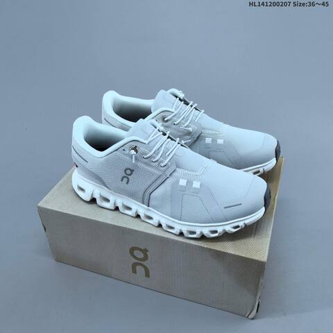 On Cloud 5 Navy Blue And All White EU 36-45 Running Shoe Running Sneakers - Unisex (BS-69693)