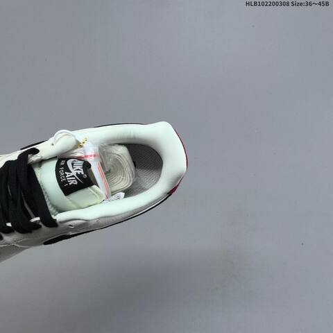 Nike Air Force 1 07 LV8 DD1982-324 Off White Black Red EU 36-45 Skate Shoe - Unisex (BS-61429)