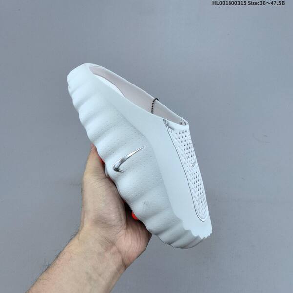 Nike Mind 001 light gray black silver orange EU 36-47 5 slides