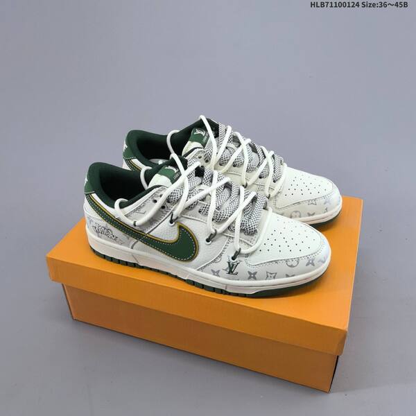 Nike Dunk SB Low Louis Vuitton Custom off white dark green grey EU 36-45 skate shoe