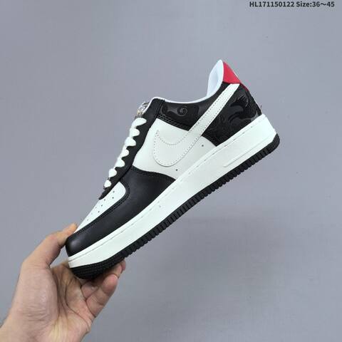Nike Air Force 1 07 Low White Black Red EU 36-45 Sneaker - Unisex (BS-61831)
