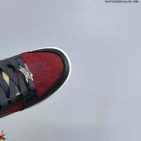 Nike SB Dunk Low CNY Pegasus Pack Black Burgundy Dark Olive Sail EU 36-45 Skate Shoe - Unisex (BS-61462)