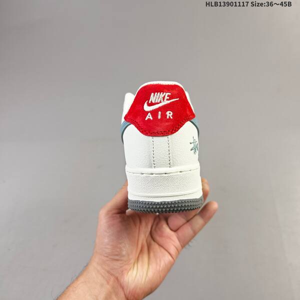 Nike Air Force 1 07 Low Stussy off white grey blue red EU 36-45 sneaker