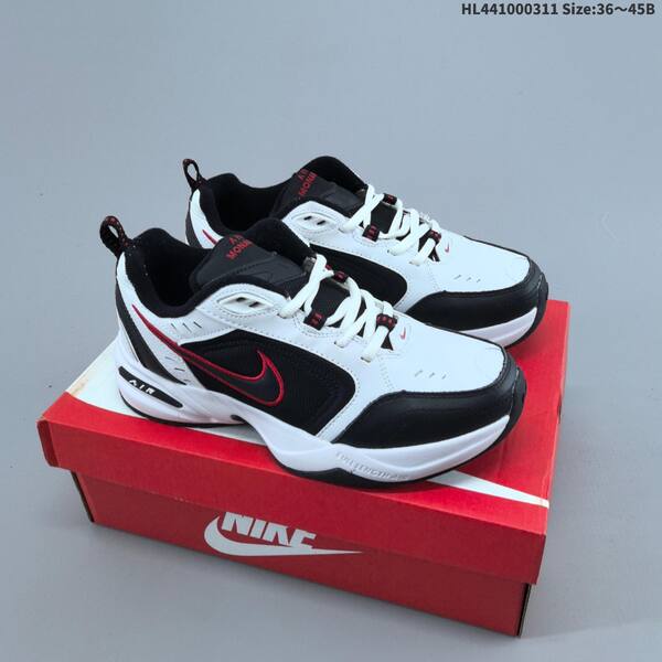 Nike Air Monarch IV white black red EU 36-45 training shoe
