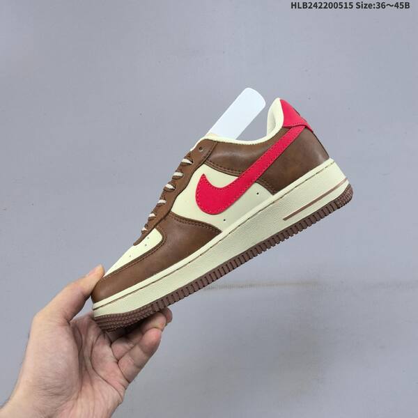 Nike Air Force 1 07 LV8 brown beige red gray burgundy EU 36-45 sneaker