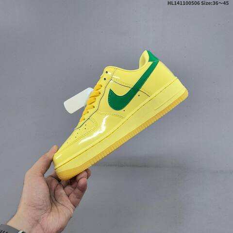 Nike Air Force 1 07 Low Yellow Green Gum EU 36-45 Sneaker - Unisex (BS-60490)