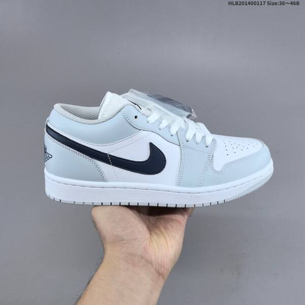 Jordan Air Jordan 1 Low white/light blue/navy 36~46 casual