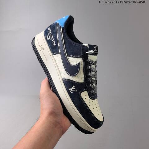 Nike Air Force 1 07 LV8 Navy White Light Blue EU 36-45 Sneaker - Unisex (BS-62563)