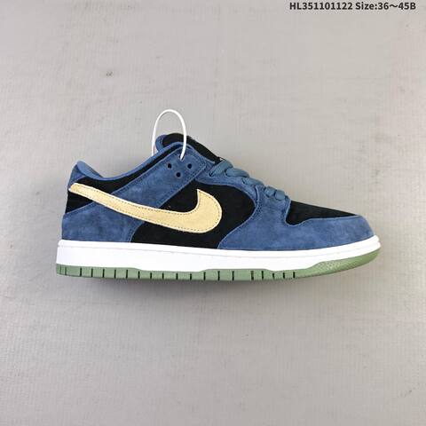 Nike SB Dunk Low Black Blue Red White Olive EU 36-45 Skate Shoe - Unisex (BS-63256)