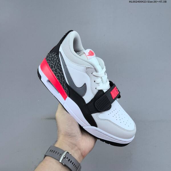 Jordan Legacy 312 Low White/Black/Grey with Infrared Pink EU 36-47.5 lifestyle