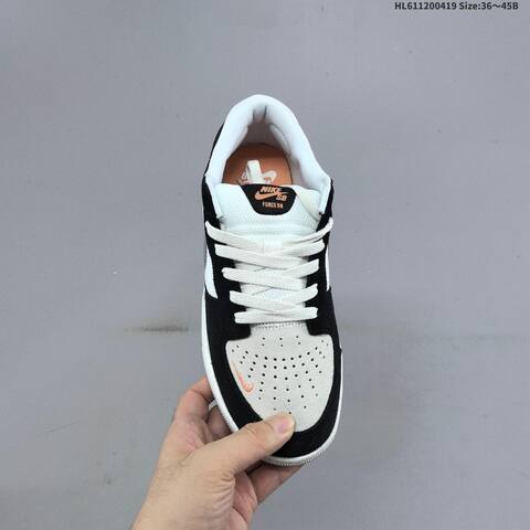 Nike SB Force 58 Black White Grey Orange EU 36-45 Skate Shoe - Unisex (BS-60654)