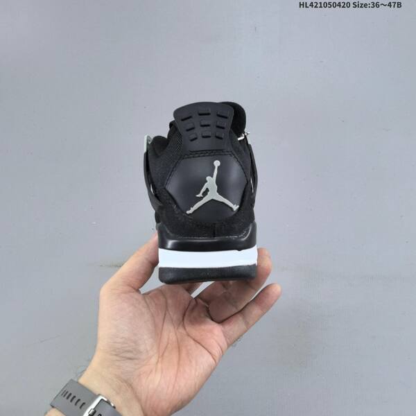 Jordan Air Jordan 4 Retro black/grey/white 36～47B basketball