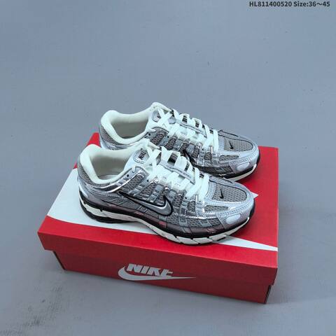 Nike P-6000 Black White Dark Grey EU 36-45 Running Shoe - Unisex (BS-60240)