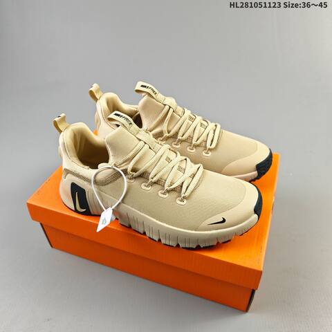 Nike Free Metcon 6 FJ7127-010 Beige Black EU 36-45 Training Shoe - Unisex (BS-63188)
