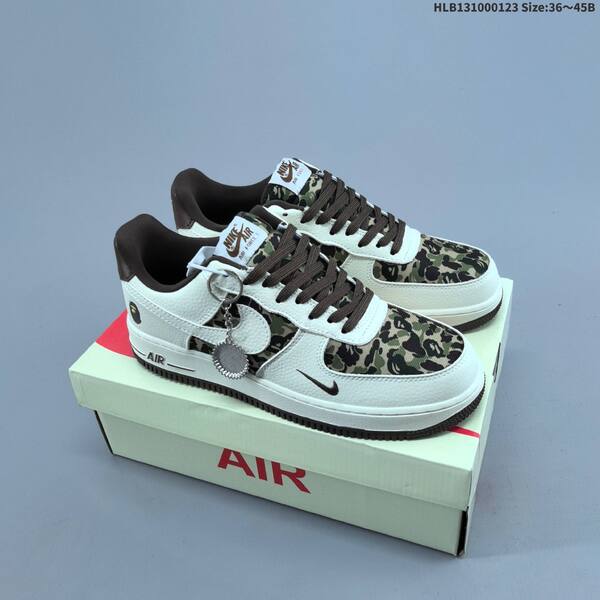 Nike Air Force 1 07 LV8 white green brown EU 36-45 sneaker