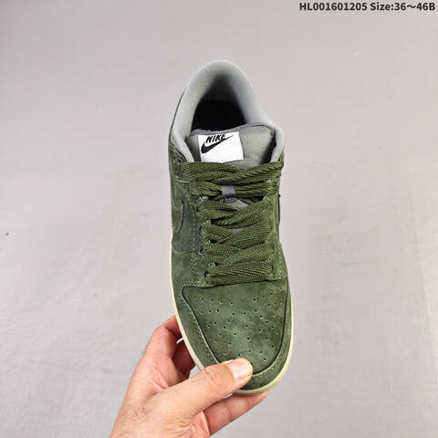 Nike SB Dunk Low Pro Sequoia Dark Green Grey White Black EU 36-46 Skate Shoe - Unisex (BS-62814)