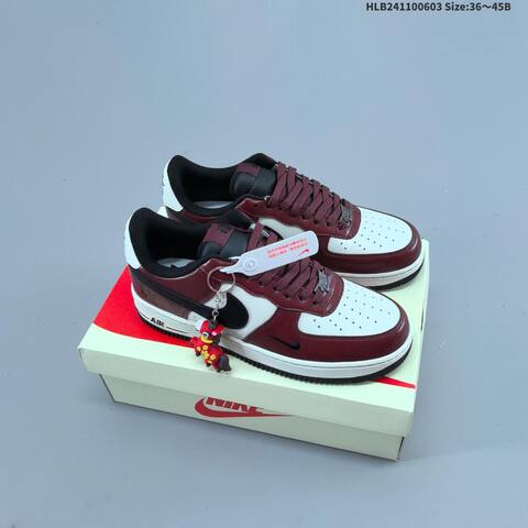 Nike Air Force 1 07 Low Grey Black White Gold EU 36-45 Sneaker - Unisex (BS-59991)