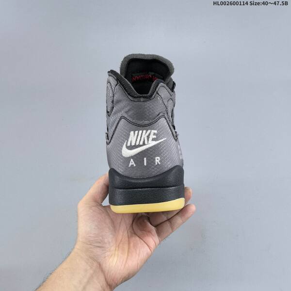 Jordan Off-White x Air Jordan 5 Retro SP black/gray/blue with red accents EU 40-47.5 basketball