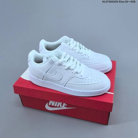 Nike Court Vision 1 Low White Black Yellow Cream EU 36-45 Skate Shoe - Unisex (BS-61401)
