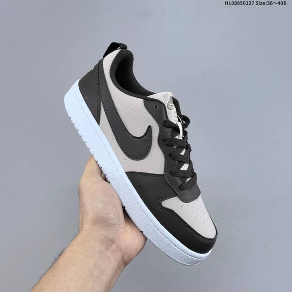 Nike Court Borough Low black white light grey EU 36-40 skate shoe