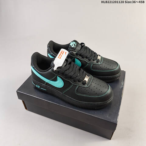 Nike Air Force 1 07 Black Blue EU 36-45 Sneaker - Unisex (BS-62988)