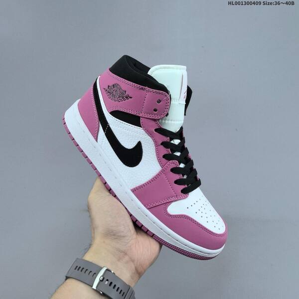 Jordan Air Jordan 1 Mid Berry/Pink/White/Black EU 36-40 basketball