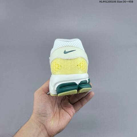 Nike Zoom Vomero 5 White Pale Yellow Dark Green EU 36-45 Running Shoe - Unisex (BS-62189)