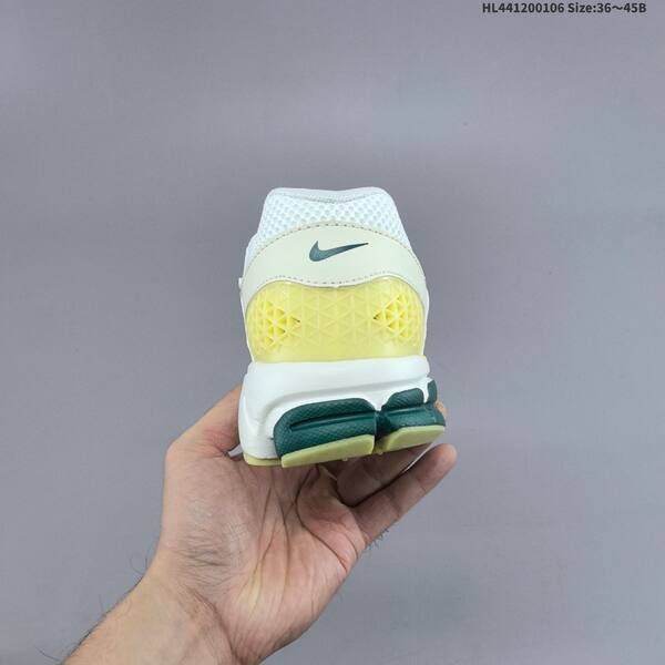 Nike Zoom Vomero 5 white pale yellow dark green EU 36-45 running shoe