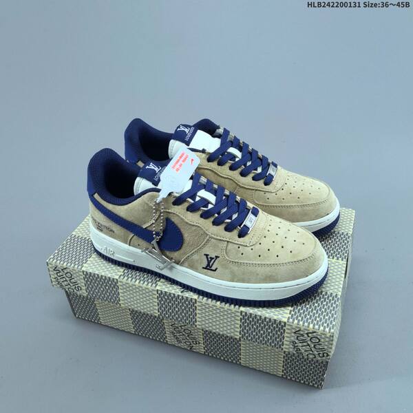 Nike Air Force 1 07 LV8 white brown yellow EU 36-45 skate shoe
