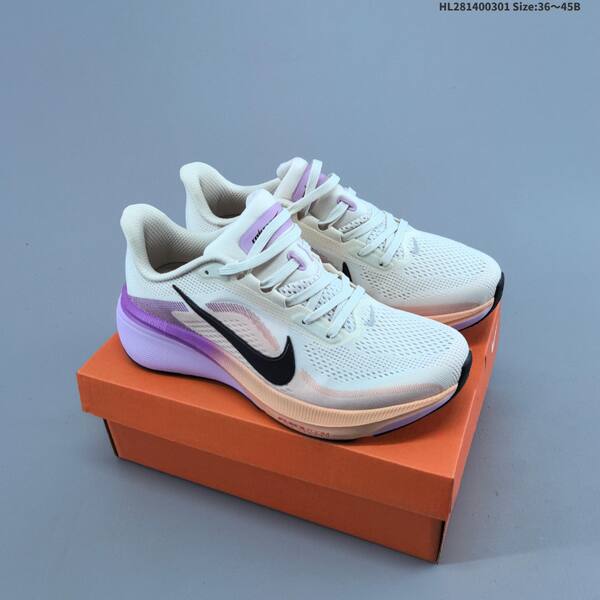 Nike Air Zoom Pegasus 42 Flyknit white black purple neon green EU 36-45 running shoe