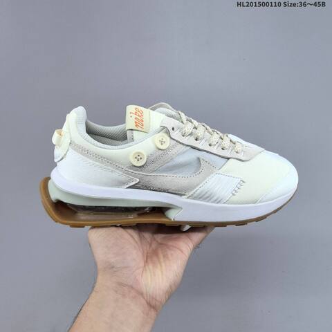 Nike Air Max Pre Day DR1007 011 White Light Grey Cream Orange Brown EU 36-45 Running Shoe - Unisex (BS-62097)