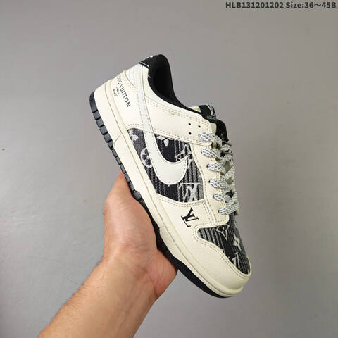 Nike SB Dunk Low Beige Black White EU 36-45 Skate Shoe - Unisex (BS-62900)