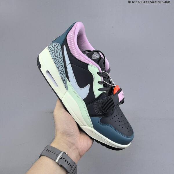 Jordan Legacy 312 Low black/blue-grey/mint green/pink EU 36-46 casual
