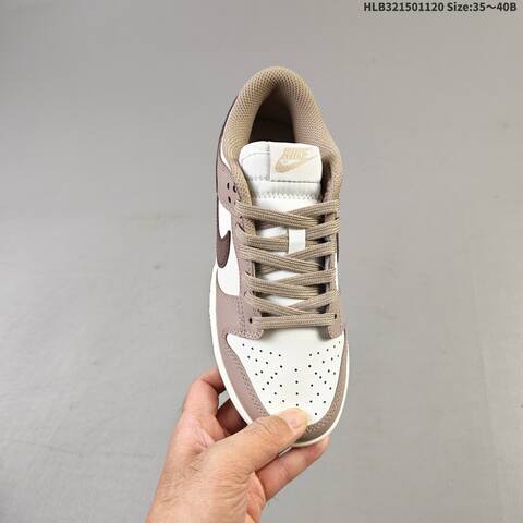 Nike Dunk Low Sail Light Brown Dark Brown Cream EU 35-40 Skate Shoe - Unisex (BS-63374)