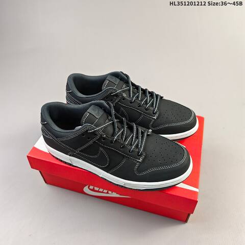 Nike Dunk SB Low Black White EU 36-45 Skate Shoe - Unisex (BS-62746)