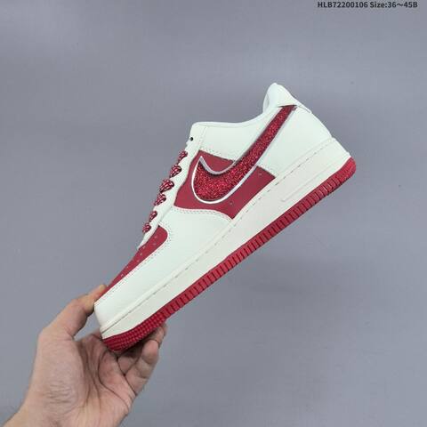 Nike Air Force 1 07 LV8 Off White Red Gold EU 36-45 Sneaker - Unisex (BS-62184)