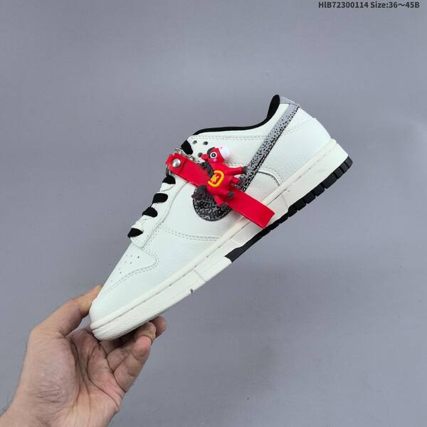 Nike SB Dunk Low white black red EU 36-45 skate shoe