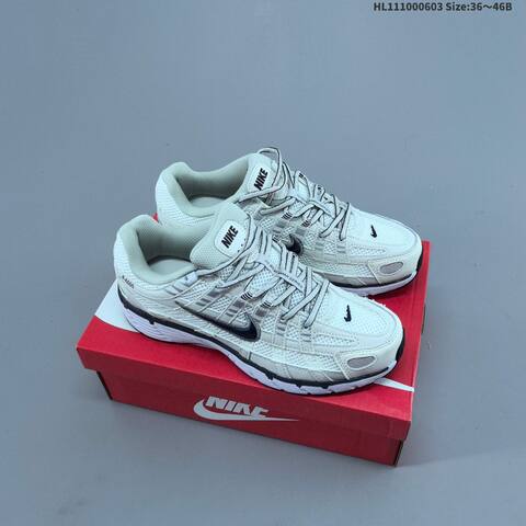 Nike P-6000 Light Off White Black Olive EU 36-46 Running Shoe - Unisex (BS-59990)