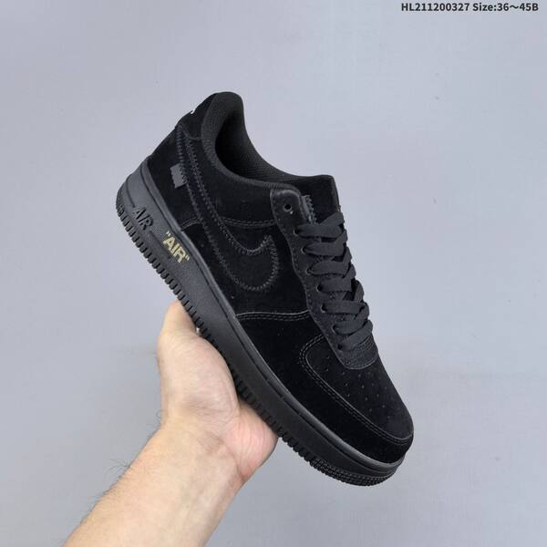 Nike Air Force 1 07 black white gold EU 36-45 sneaker