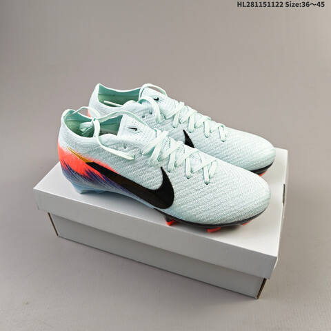 Nike Mercurial Vapor 16 Pro Mint Green Black Orange EU 36-45 Soccer Cleat - Unisex (BS-63294)