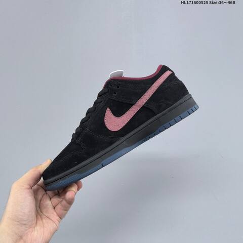 Nike Dunk SB Low Black Burgundy Dark Blue EU 36-46 Skate Shoe - Unisex (BS-60135)