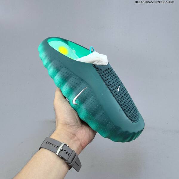 Nike Mind 001 dark green teal silver yellow EU 36-45 slides