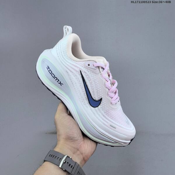 Nike Vomero Plus ReactX Air Zoom white pink light green navy EU 36 40 running shoe EU 36-40
