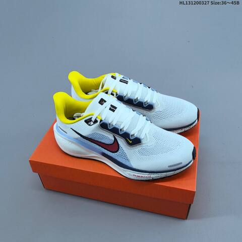 Nike Air Zoom Pegasus 41 White Black Teal Volt EU 36-45 Running Shoe - Unisex (BS-61100)