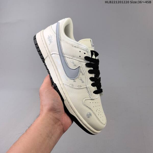 Nike SB Dunk Low Off White Light Grey Black EU 36-45 skate shoe