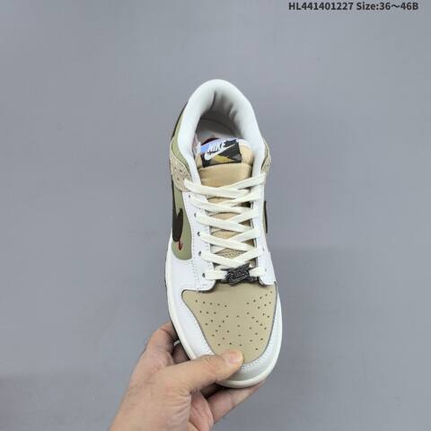Nike SB Dunk Low CNY Pegasus Pack IQ1118-220 White Olive Khaki Dark Brown EU 36-46 Skate Shoe - Unisex (BS-62401)