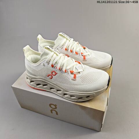 On Cloudsurfer Max Cream Beige Orange EU 36-45 Running Shoe Running Sneakers - Unisex (BS-69791)