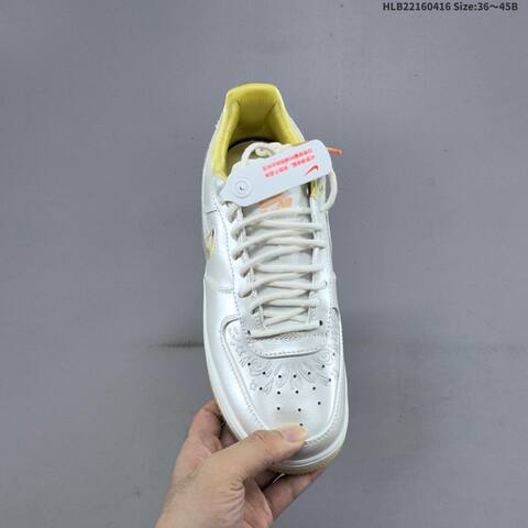 Nike Air Force 1 07 Metallic Silver Pale Yellow White EU 36 45 Sneaker EU 36-45 - Unisex (BS-60701)